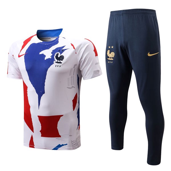 Camiseta Francia Conjunto Completo 2022-2023 Azul Blanco Rojo